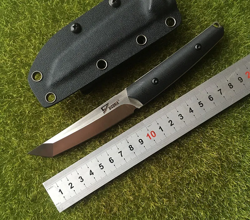 Dicoria slay vg-10 blad g10 handtag fast blad taktisk jaktkniv kydex mantel camping överlevnad utomhus EDC knivar verktyg