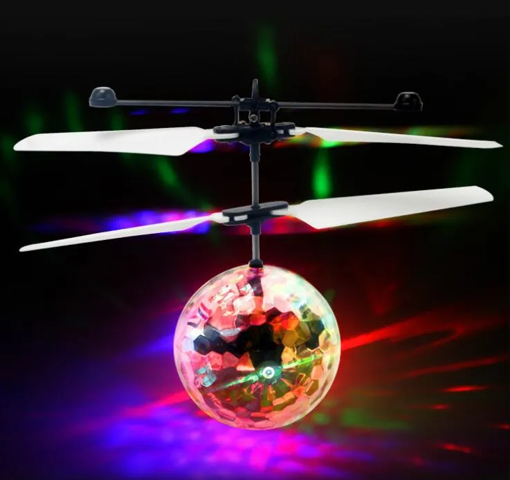 Selbsteinsichtliches Flugzeug Fliegenkugelspielzeug Handinduktion RC Fliegenbeleuchtung Kristallkugel Sensing Flugzeugspielzeug ohne Fernbedienung