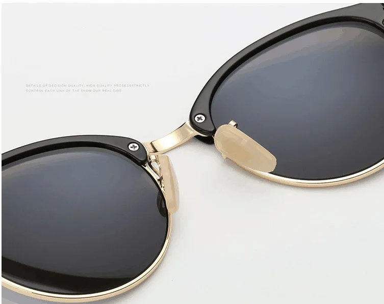 Nova moda redonda óculos de sol para homens mulheres marca designer óculos de sol mulheres homens prancha quadro flash espelho uv400 lente proteção w9605220
