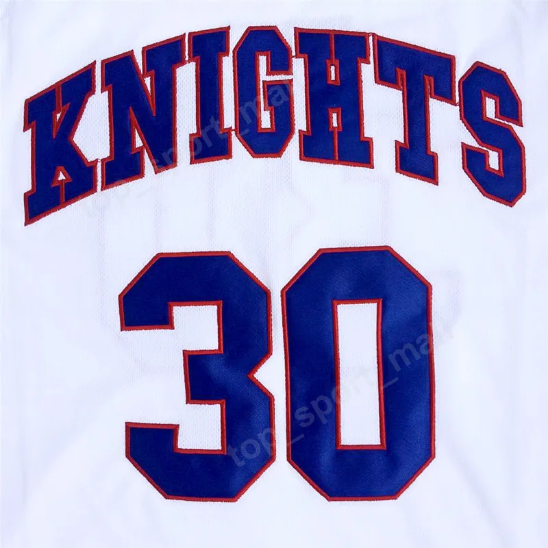 Uomini High School Stephen Curry 30 Charlotte Knights Maglie Davidson Wildcats Curry College Maglie Sport Pallacanestro Uniforme cucita a buon mercato