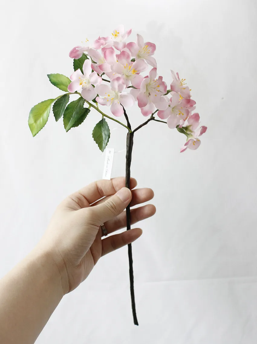 20 pièces fleur de cerisier artificielle en soie petite fleur hortensia de mariée décor de jardin à la maison fausses fleurs décorations de mariage 5502655