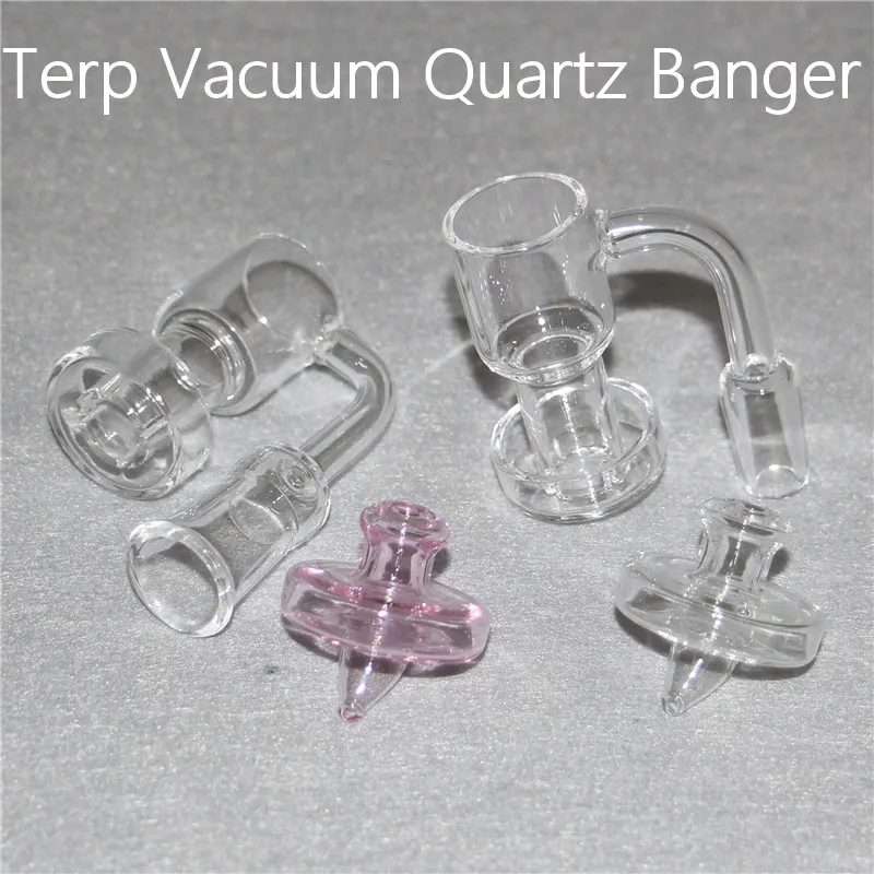 Terp Vide Quartz Banger Nail Divers (Up Your Oil) OD 25mm Clous sans dôme 10mm 18mm 14mm Mâle Femelle Joint Verre Dab Rig