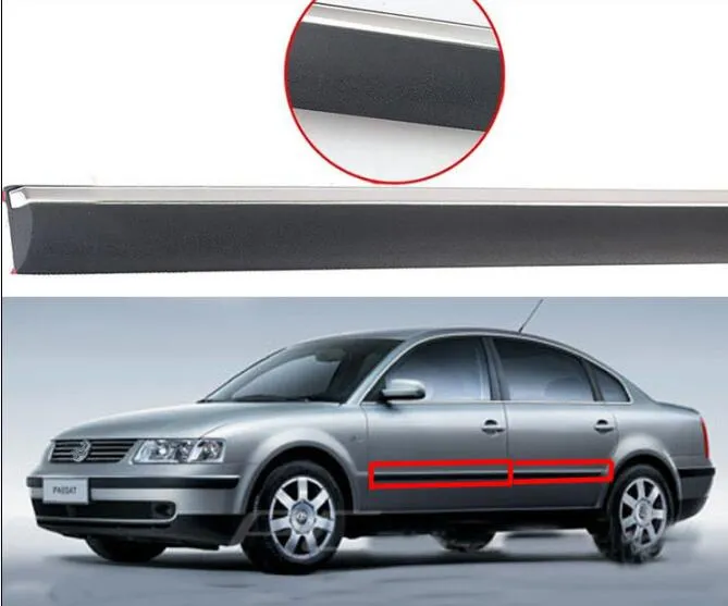 High quality stainless steel car door body side door protection scuff trim,decoration sticker for Passat B5