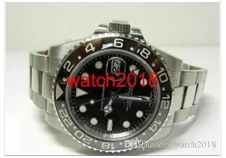 Luksusowy zegarek Sapphire Black Dial Ceramic 116710 Automatyczne pudełko Plik Męskie Zegarek męskie Zegarki