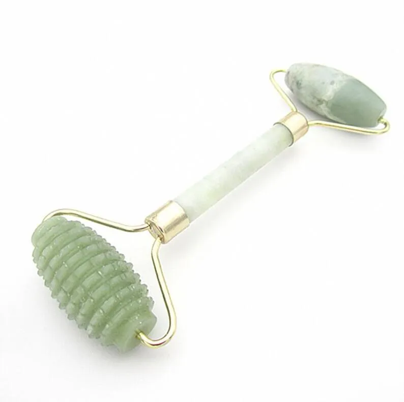 Massaggio facciale Jade Roller Face Body Head Neck Nature Beauty Device Jade Roller Massager Home Outdoor Spedizione gratuita