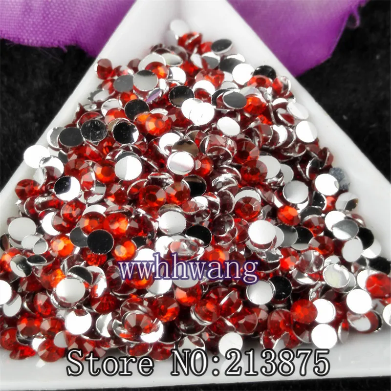 1000 Bag 2 6mm Orange Red Resin Crystal Rhinestones FlatBack Super Glitter  Nail Art Strass Wedding Decoration Applique No270A From Ai790, $7.89