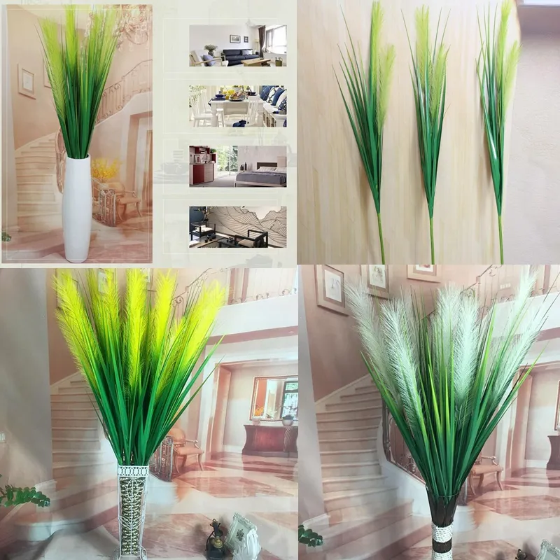 Artificial Grasses For Vases 120cm 2 Heads Silk Reed Grass Creative