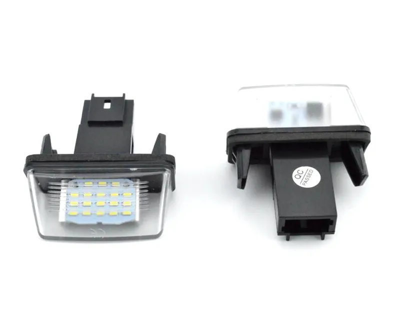 Super lumineux 2 pièces12V 18 Led plaque d'immatriculation ampoules lumière d'immatriculation pour PEUGEOT 206 207 306 citroën C3 Picasso C4 5 XSARA SAXO