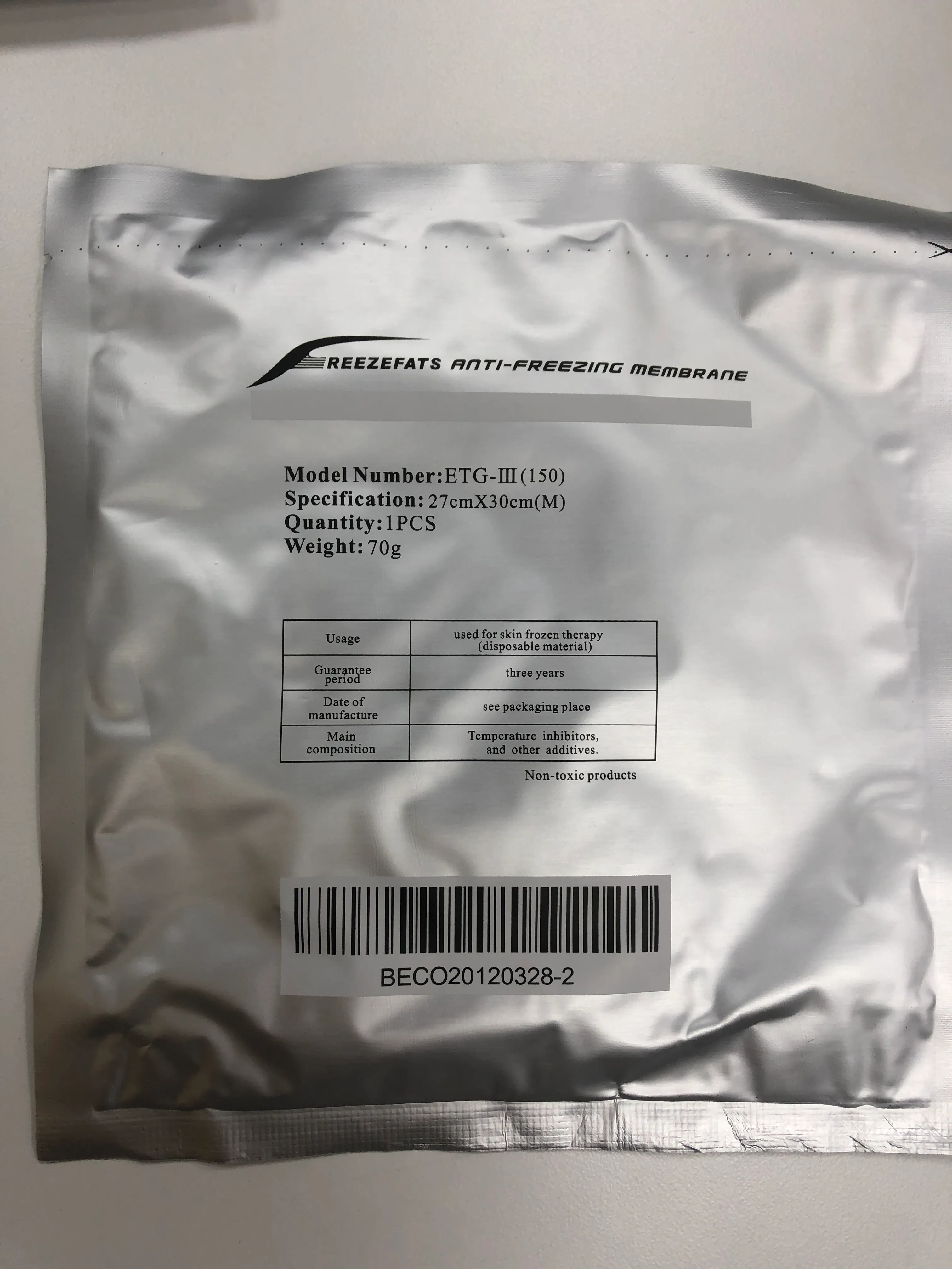 Cryo Lipolysis Gel Pads Cool Fat Freezing Membrane For Anti Freezing