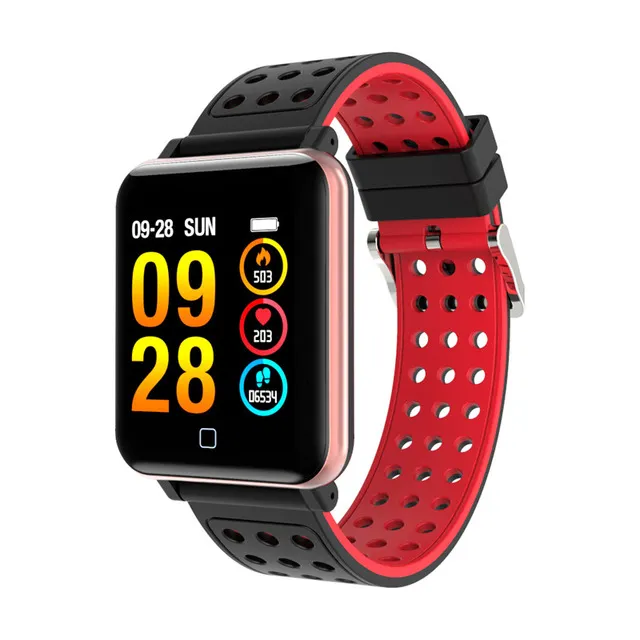 Smart Armband Horloge Fitness Tracker Bloed Zuurstof Bloeddruk Hartslagmeter Smart Watch Waterdicht Horloge Voor iPhone Android