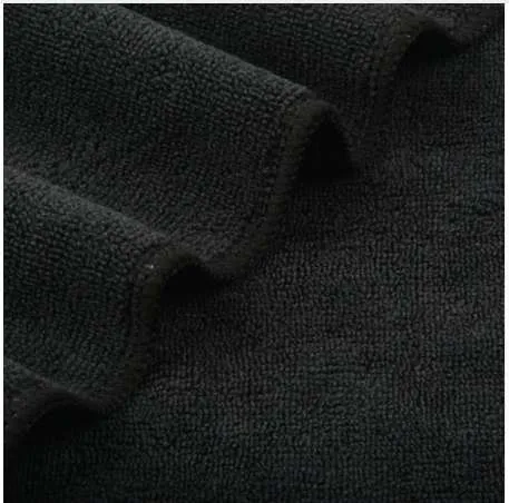 Sinland 12PC lot 12 x12 serviettes en microfibre absorbantes chiffons de nettoyage en microfibre essuyant la poussière tapis fabricant Black3159