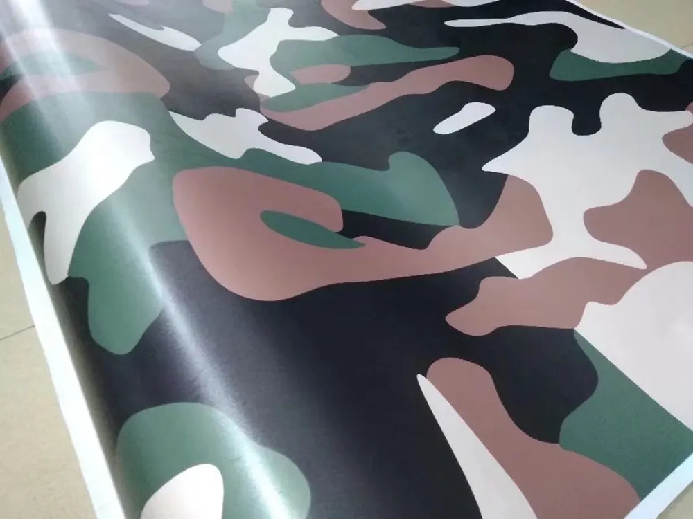 Woodland FOREST Camouflage / Camo Vinyl For Car Truck Wrap Camo Covering Film con rilascio d'aria Grafica del veicolo Dimensioni 5x 32ft/67ft/98ft
