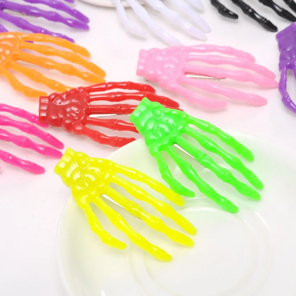 Halloween Party Zombie Skull Skeleton Hand Bone Claw Hairpin Punk Hair Clip For Women Girl Hair Accessories Headwear 5065251