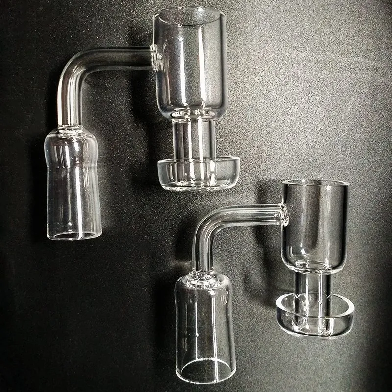 4mm Kalın Terp Vakum Kuvars Banger Çivi Domeless 14mm 18mm Terp Slurper Up Yağ Banger Çivi Kovalı 30mm Alt OD 90 Derece