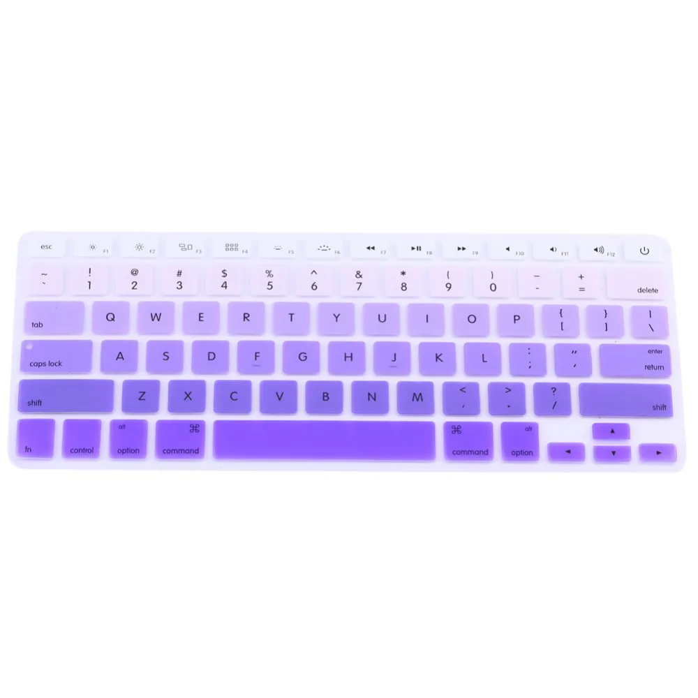 Colorful Silicone Keyboard Cover Keypad Skin Protector For Apple Macbook 11"13" 15" Rainbow Laptop Keyboard US Version