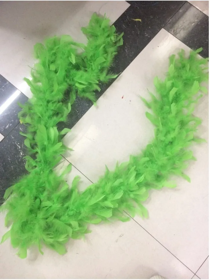 White Feather Boas Turkey Feather Boa Large Chandelle Marabou Feather Boa Wedding Ceremony Boas White Pink Orange Yellow Red Green6840023