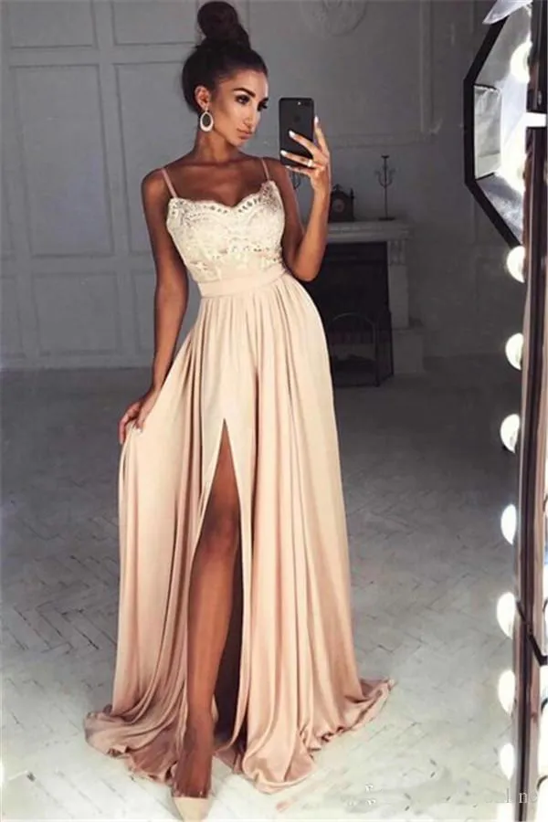 boohoo beige dress Strapless Mocha Tea Length Tulle Dress with Lace Top main image 1