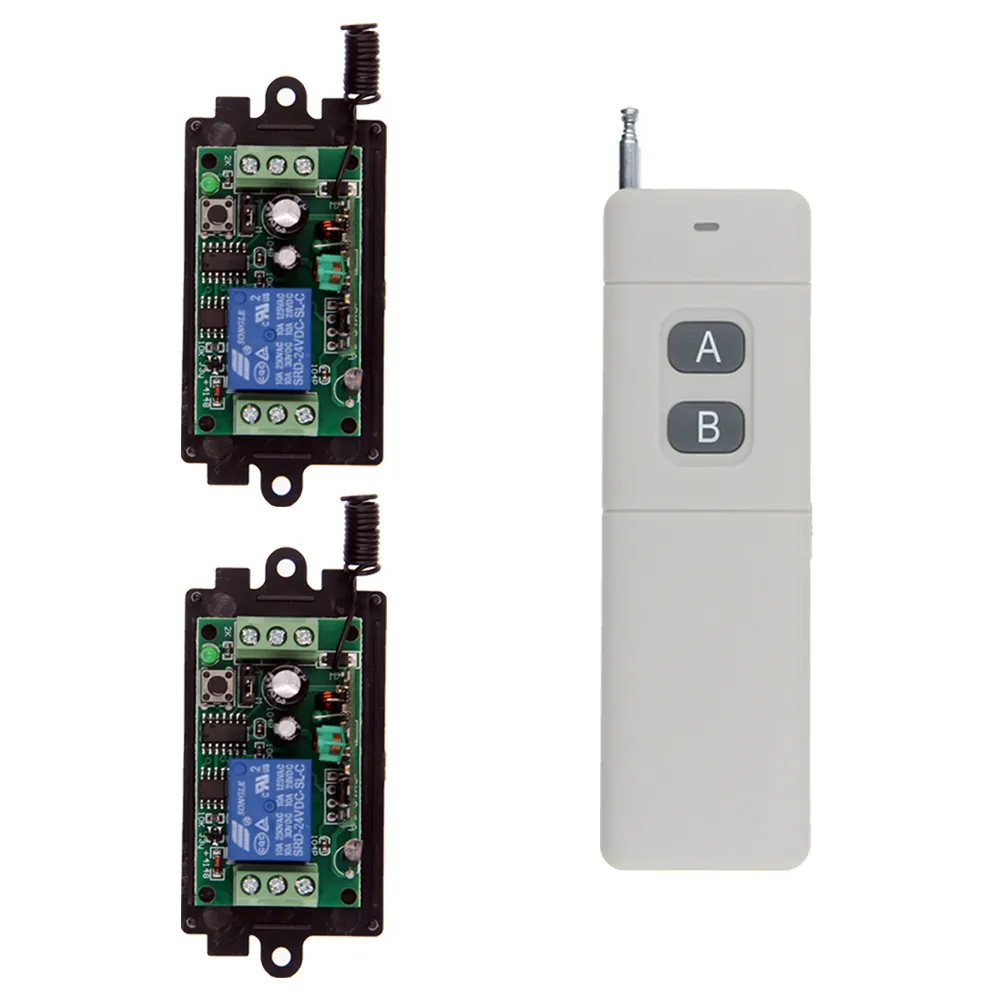3000m DC 9V 12V 24V 1 CH 1CH RF Wireless Remote Control Switch System,2CH Transmitter + Receiver,Momentary Toggle