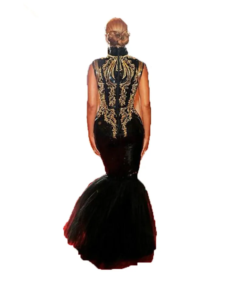 Black Gold Embroidered Mermaid Black evening gowns with Appliques Lace and Camouflage Detailing - Floor-Length Prom Party Celebrity Gown (QC1227) Black Gold Embroidered Mermaid Black evening gowns with Appliques Lace and Camouflage Detailing - Floor-Length Prom Party Celebrity Gown (QC1227)