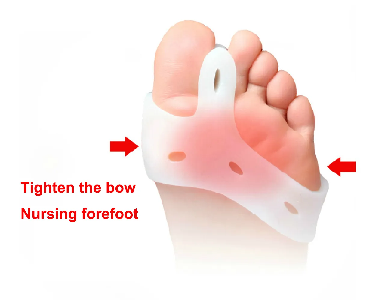 ELITZIA ETFT003 Foot Care Hallux Valgus Toe Separator Daglig användning Tåkorrigering