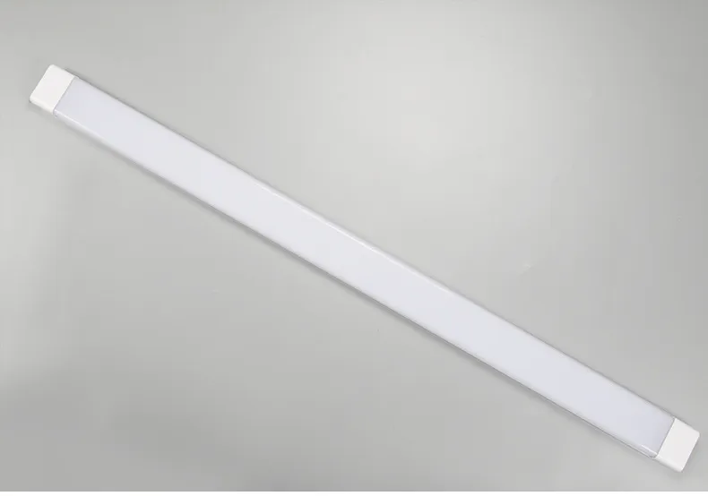 Ytmonterad LED Battenrör Dammsäker Antifog Ultra Tunn långsträckt taklampa 4FT 54W SMD2835 Rening Inomhuslampa AC85-265V