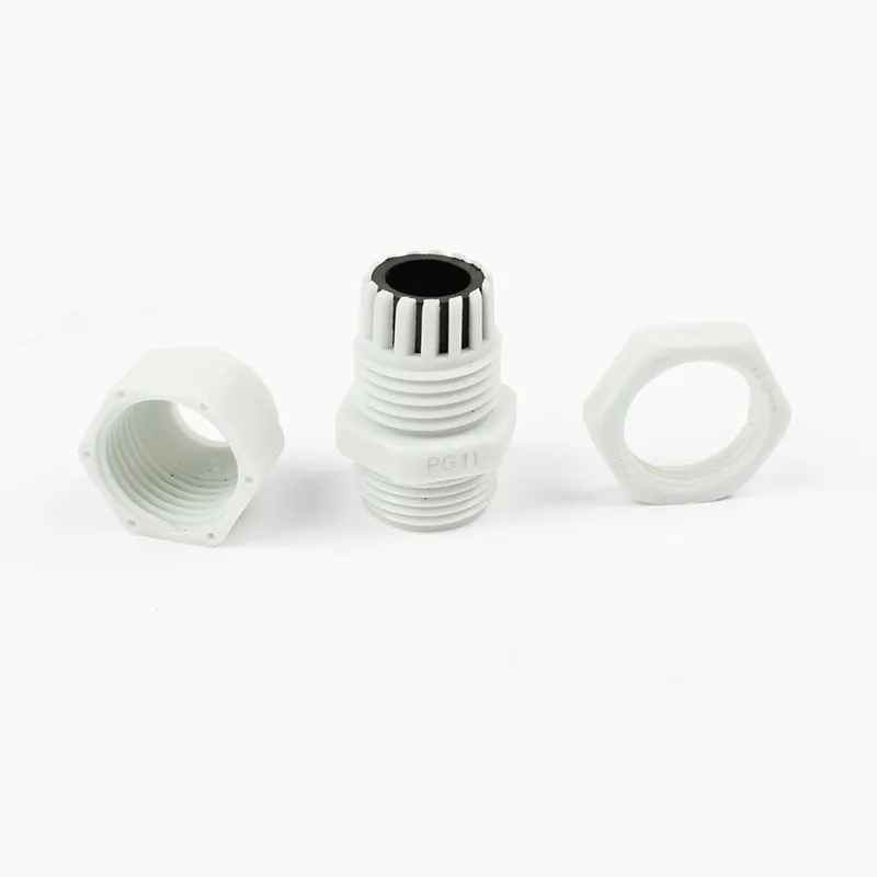 10 Uds. Prensaestopas Suyep PG11 negro blanco impermeable ajustable Nylon conectores juntas con juntas 5-10mm para aparatos eléctricos