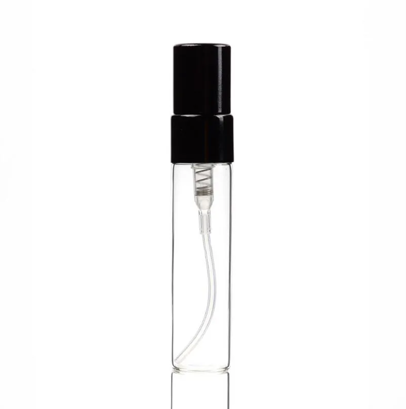 5mlミニ香水スプレーガラスボトルアトマイザー詰め替え可能な空の化粧品包装容器LX1168