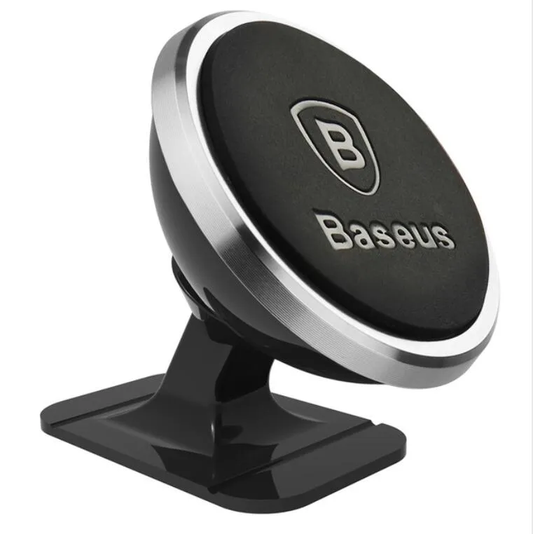 Baseus Högkvalitativ biltelefonhållare 360 ​​graders GPS Magnetisk Moblile Phone Holder till iPhone XS Samsung S9 Air Vent Mount Stand