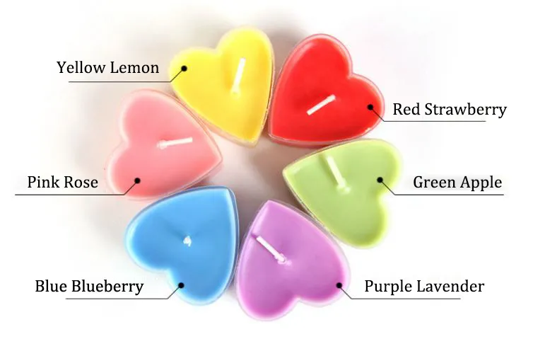 Creative Heart Shaped Candle Jelly Wax Pink Romantic Candle Gel