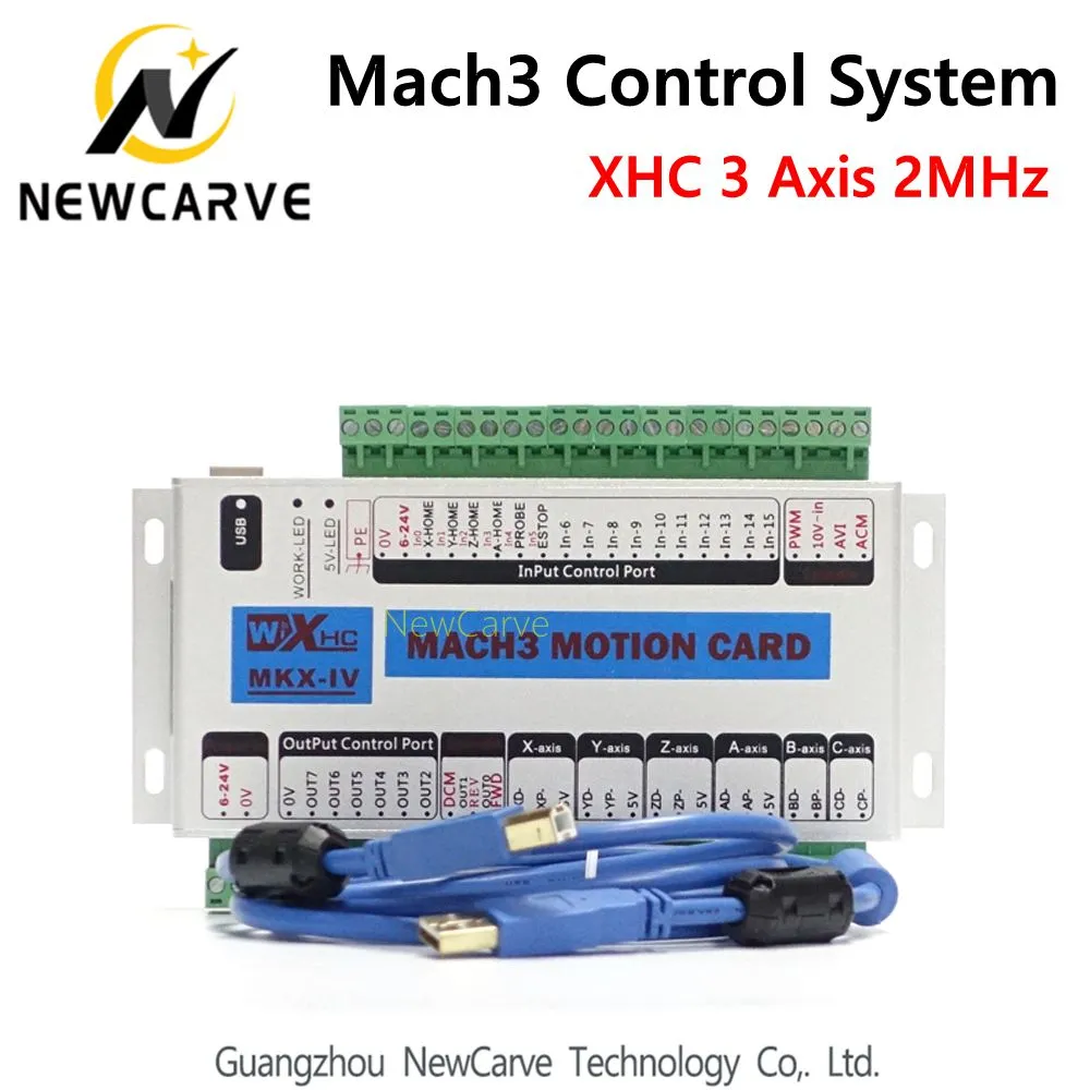 XHC MK4 Mach3 اندلاع مجلس 3 محور USB بطاقة التحكم في الحركة 2MHz دعم ويندوز 7،10 NewCarve Mach3 Control System