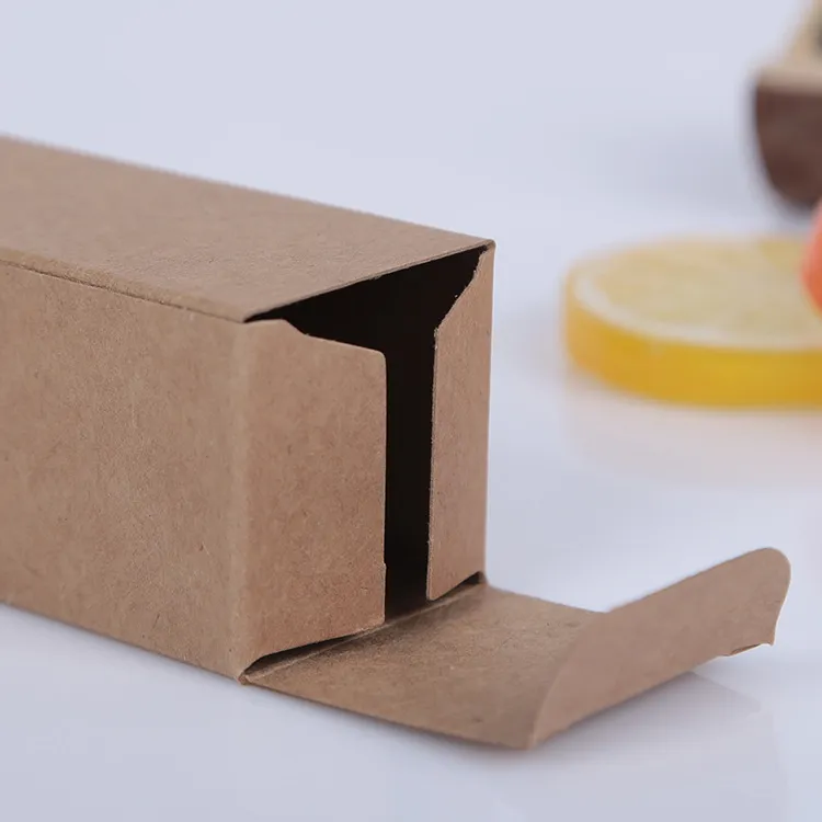 【送料無料】クラフト紙箱カスタムギフト包装箱、段ボール紙ケーキパッキングボックス50ピース/ロット