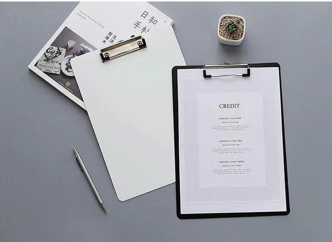 Proste i czarno-białe folder w wyrośnięciu A4 folder pisze folder do pisania pad biurowi biurowe