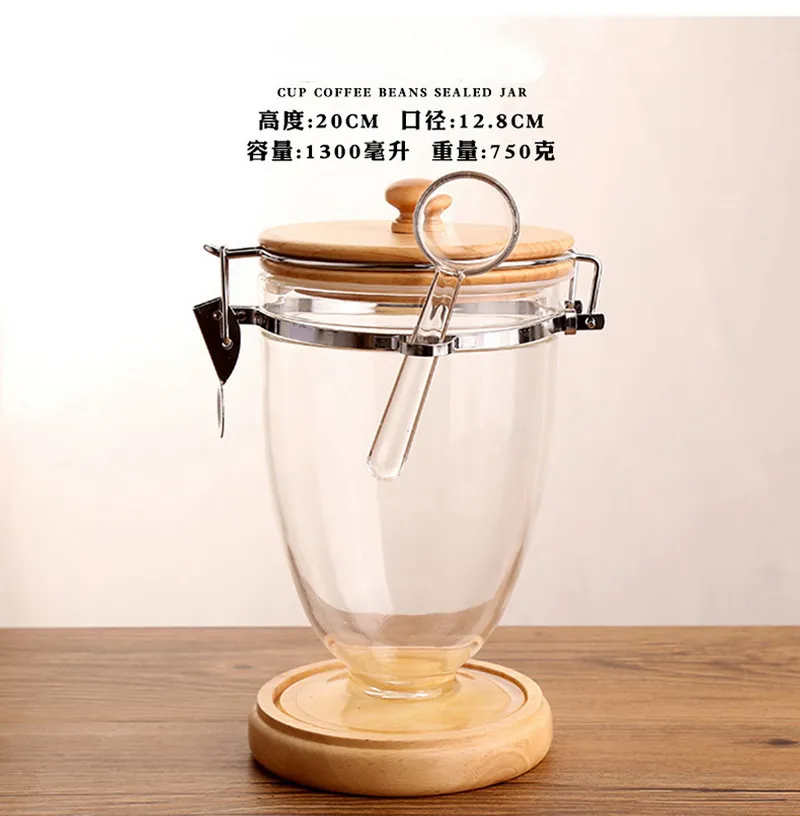 Pot de rangement hermétique en verre avec couvercle en inox Vorratsdosen-1.1L - Maison Pot de rangement hermétique en verre avec couvercle en inox Vorratsdosen-1.1L - Maison