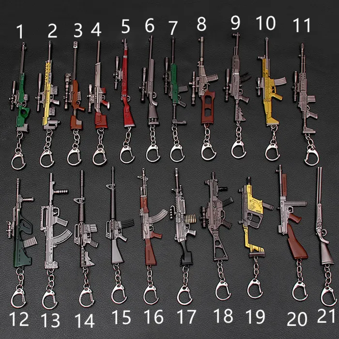 DHgate 3D PUBG Game Keychain 15 Unique Playerunknowns Battlegrounds Keyrings Fashion Accessories