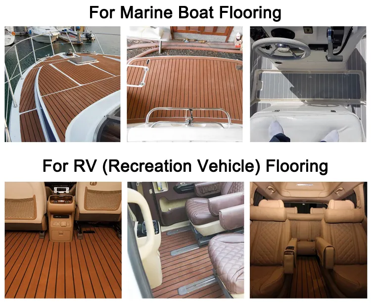 Mxzzand Tapis de bateau EVA Tapis de plancher de bateau en mousse EVA