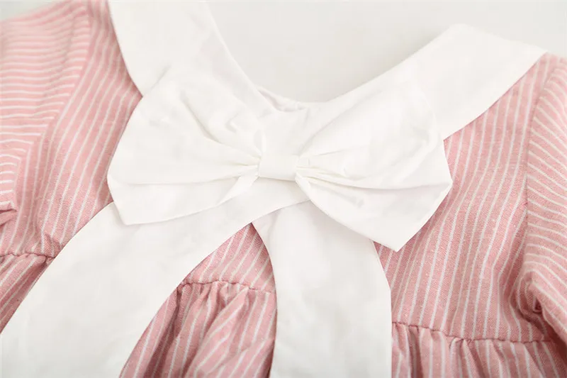 Robe d'été à manches longues pour filles, en coton de haute qualité, avec nœud à carreaux, pour bébés enfants, nouvelle collection, 5475277