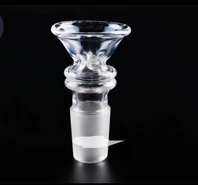 Testa a bolla a forma di tromba Narghilè in vetro all'ingrosso, raccordi per tubi dell'acqua in vetro, spedizione gratuita