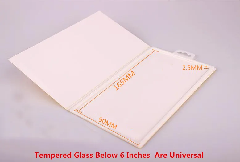 New Universal mobile phone Tempered Glass Packaging Screen Protector Paper Box For Iphone X 8 7 6 6s Plus 5 5s 5c 4 4s