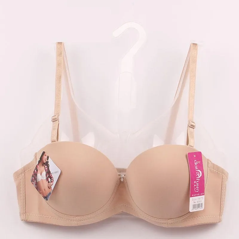 Mozhini Fashion Smooth Half Cup Super Push Up Bra 32 34 36 AB Samla Härlig Gullig Brassiere Support Bröst Lady Girl Bra