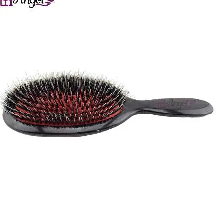 Wholesale profissional javali javali escova pente de almofada oval nylon pincel de extensão de cabelo natural para ferramentas de cabeleireiro barbeiro