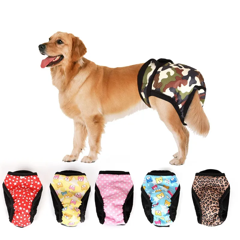 HEYWEAN Pañal para perros de cuerpo completo con pañales para cachorros,  traje de recuperación fisiológica para perros machos y hembras