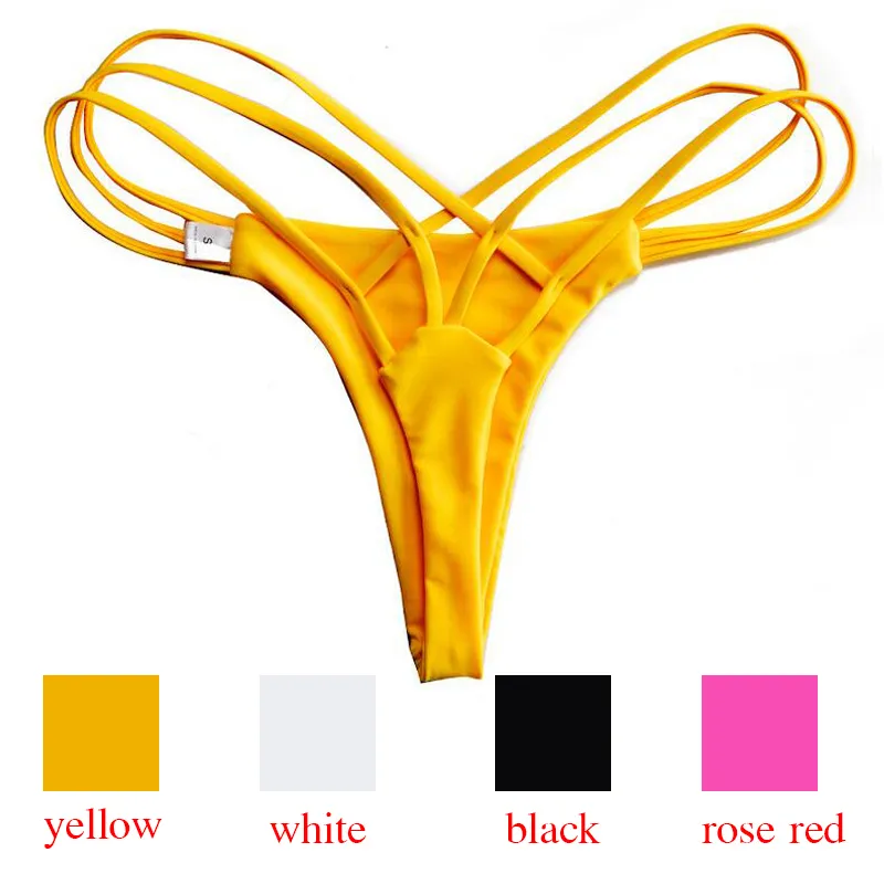 Frau Sexy Bikini Bottoms Bademode Weibliche Strandkleidung Damen Hipster Slips Ausgeschnitten