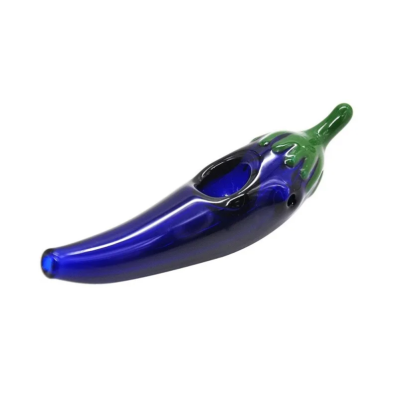 4.33 Inches NEW Funny Pickle Smoking Glass Pipe Purple Eggplant Heady Tobacco Hand Pipes Pyrex Colorful Spoon Pipes