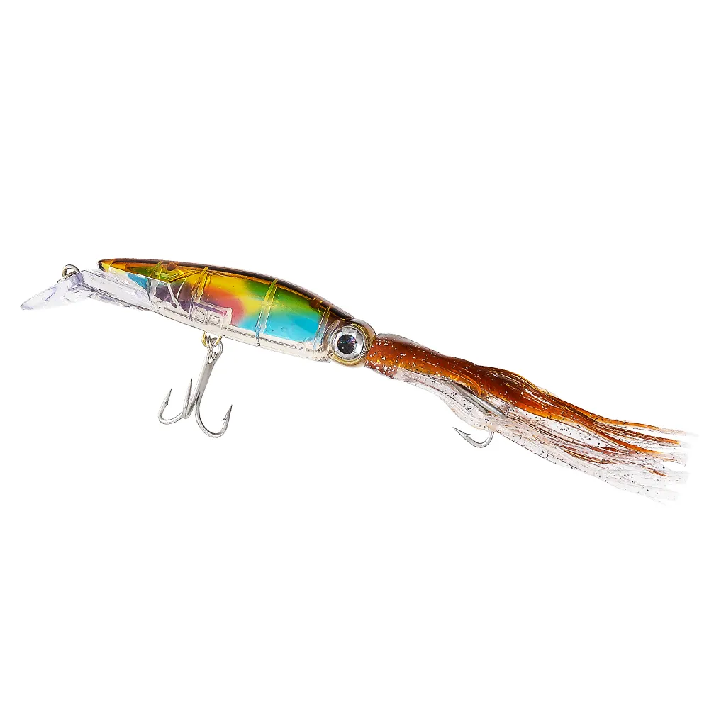 40 gr/teil Octopus Angeln Locken Minnow Tintenfisch Köder Mit Tentakeln Leurres Peche Harten Köder Künstliche Pesca Tackle Zubehör