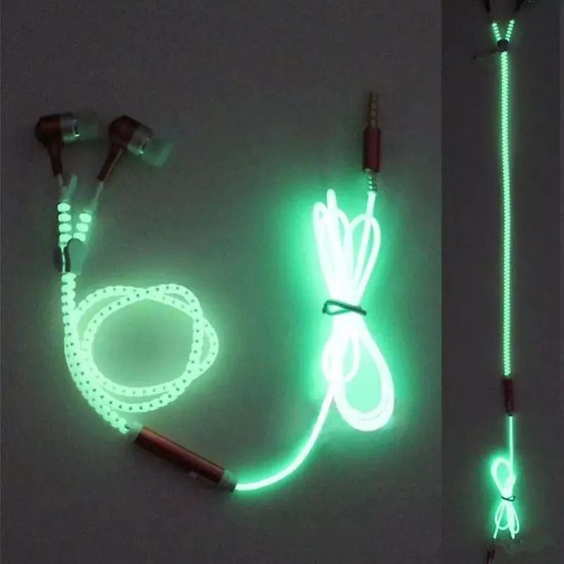 Light glowing earphones clearance