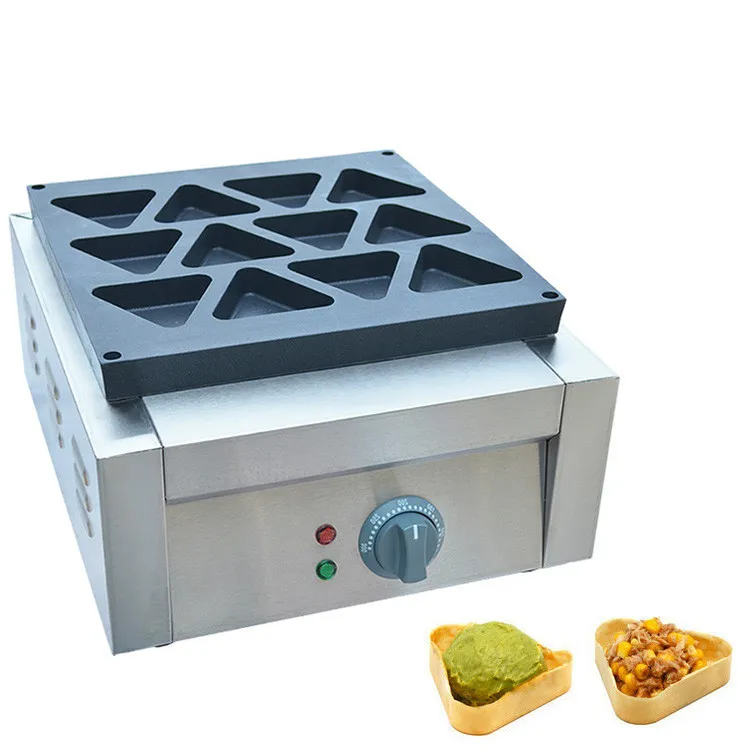 Qihang_top Commercial non-stick electric triangle obanyaki waffle maker iron machine triangle waffle machine to make waffle