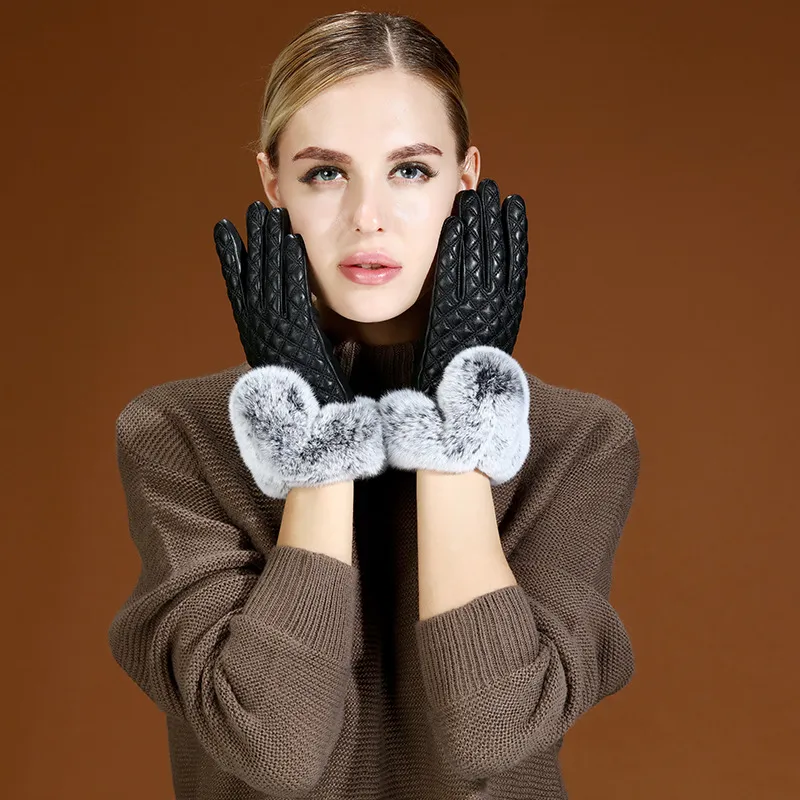 Hohe qualität 2018 neue herbst winter touchscreen handschuhe natürliche schafe haut verdickung weich und 100% echte lederhandschuhe