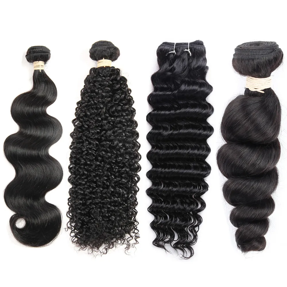 Wholesale Price Brazilian Virgin Hair 1 Bundles Mink Brazilian Hair Extension Straight Body Wave Kinky Curly Deep Wave Loose Wave