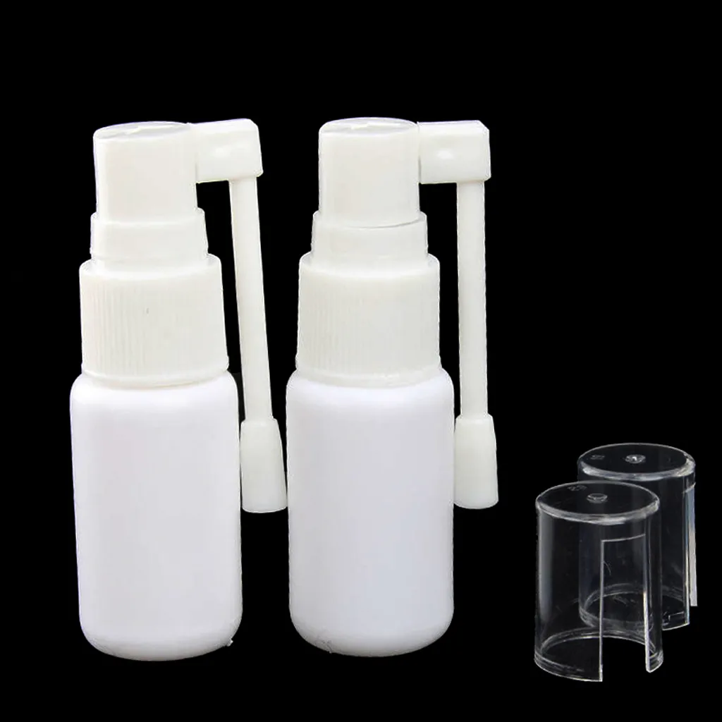 Frasco para pulverização nasal de plástico branco, 50 ml, Vazio, Com 360 Graus de rotação Pulverizador Da Bomba de limpeza do nariz bomba de pulverização de vaporizador frasco para pulverização