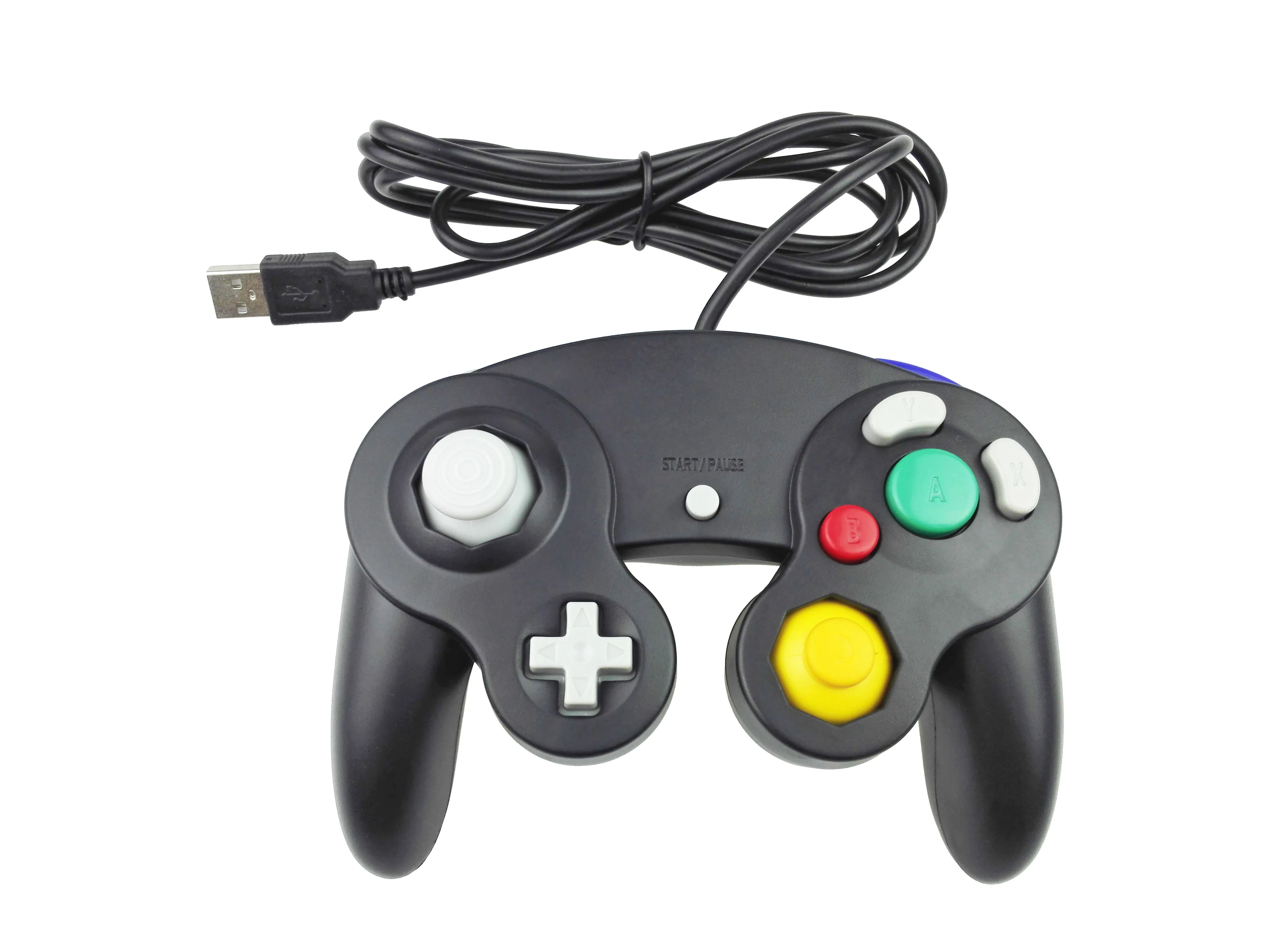 10 stks / partij Snelle Verzending Game Controller USB Wired Handheld Joystick voor Nintend voor Mac Computer PC Gamepad